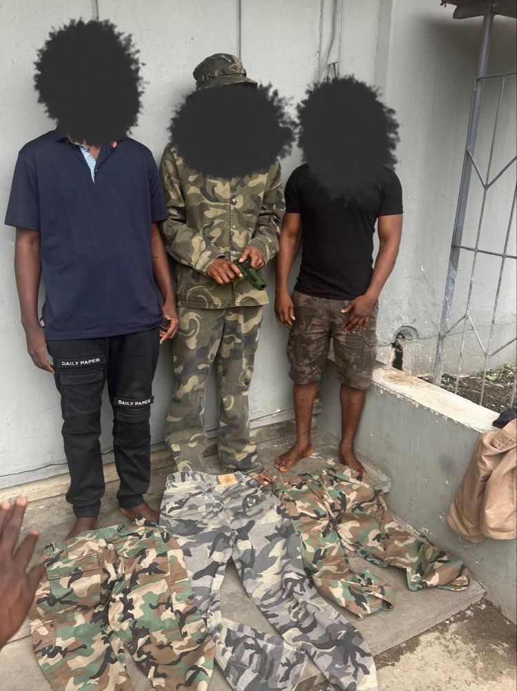 Police arrest 3 suspects for cybercrime, cultism, recover laptops, toy gun and other exhibits (Photos)